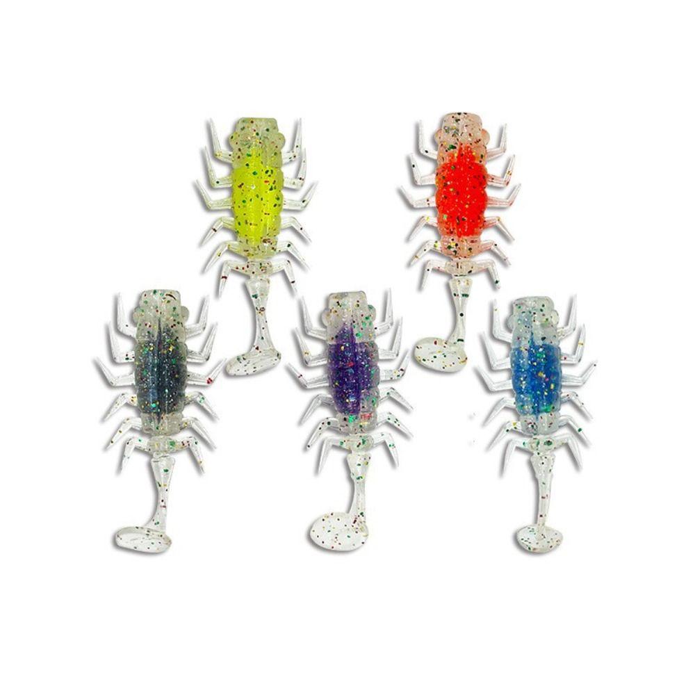 5 шт. устойчивая к укусам мягкая приманка-паук реалистичная приманка-червь искусственная мягкая приманка для рыбалки на открытом воздухе