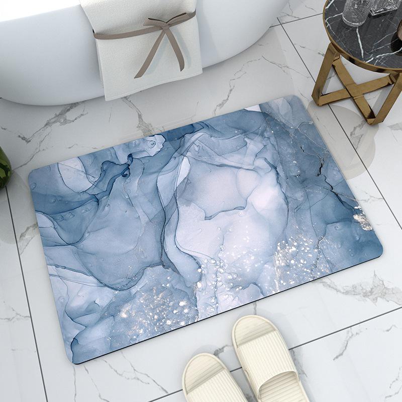 Коврик для ванной комнаты с эффектом абсорбции и диатомита, быстросохнущий, противоскользящий