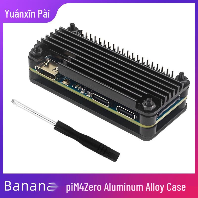 Алюминиевый корпус для Banana Pi M4 Zero с пиновыми разъемами и отверткой