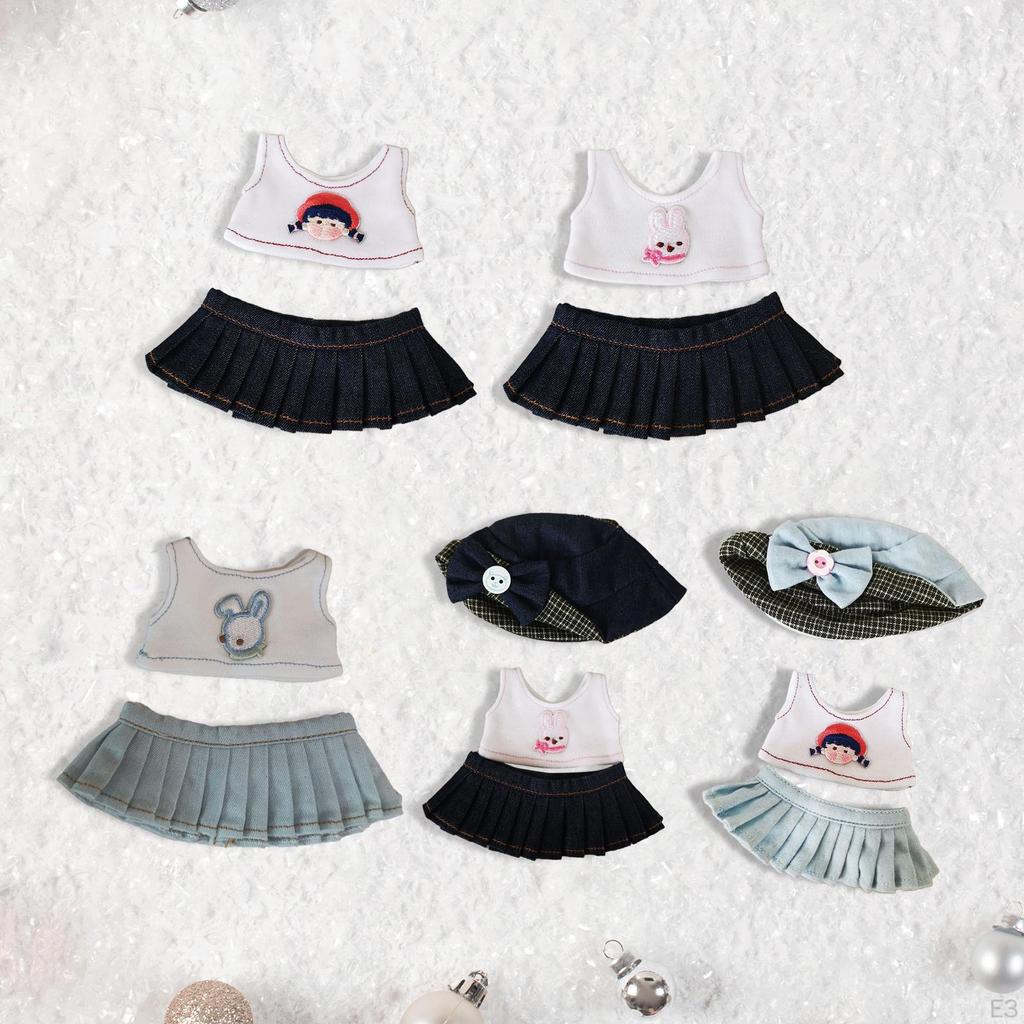 Одежда для 6-дюймовых кукол, комплекты одежды, юбки и футболки для кукол, аксессуары своими руками