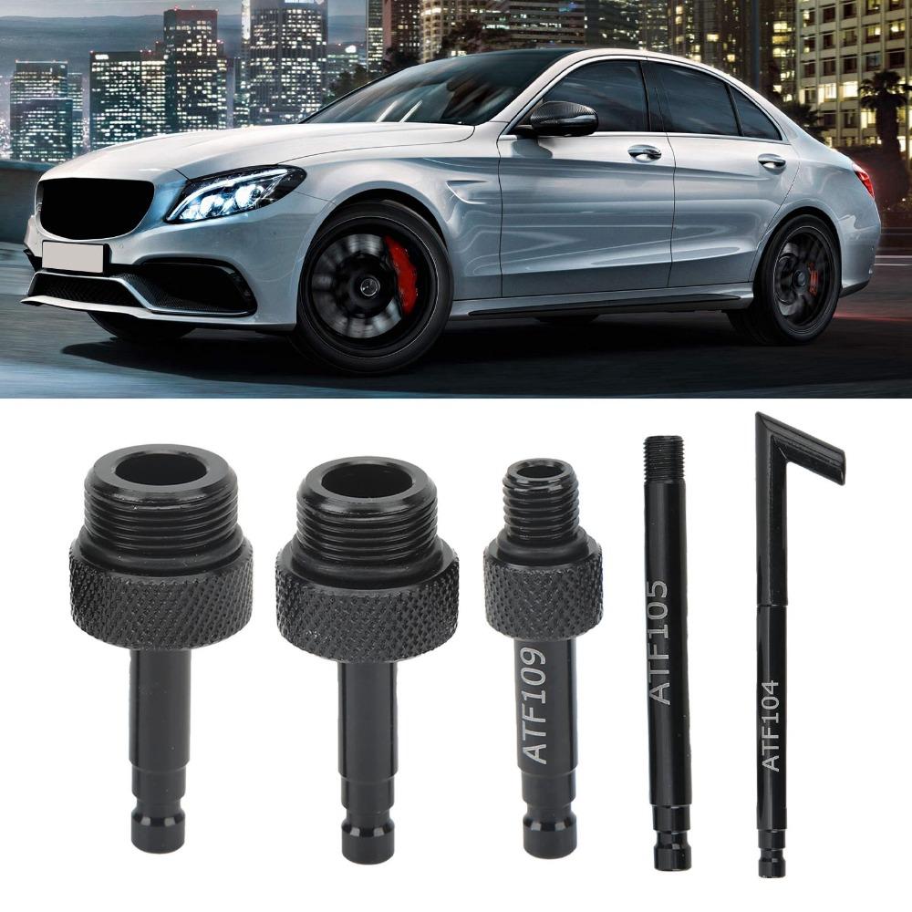 5PCS Black ATF Filler Adapter Automatic Transmission Fluid Adapter Automatic Transmission Service