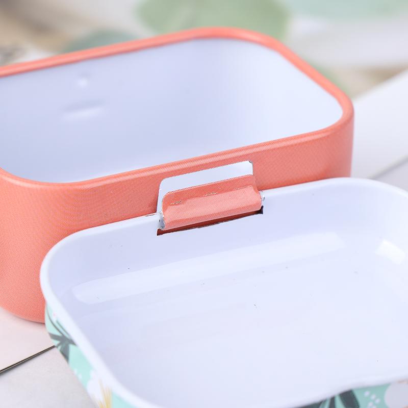 Мини-цветочный оловянный брелок для монет, футляр для хранения ювелирных изделий, жесть, маленький цветочный