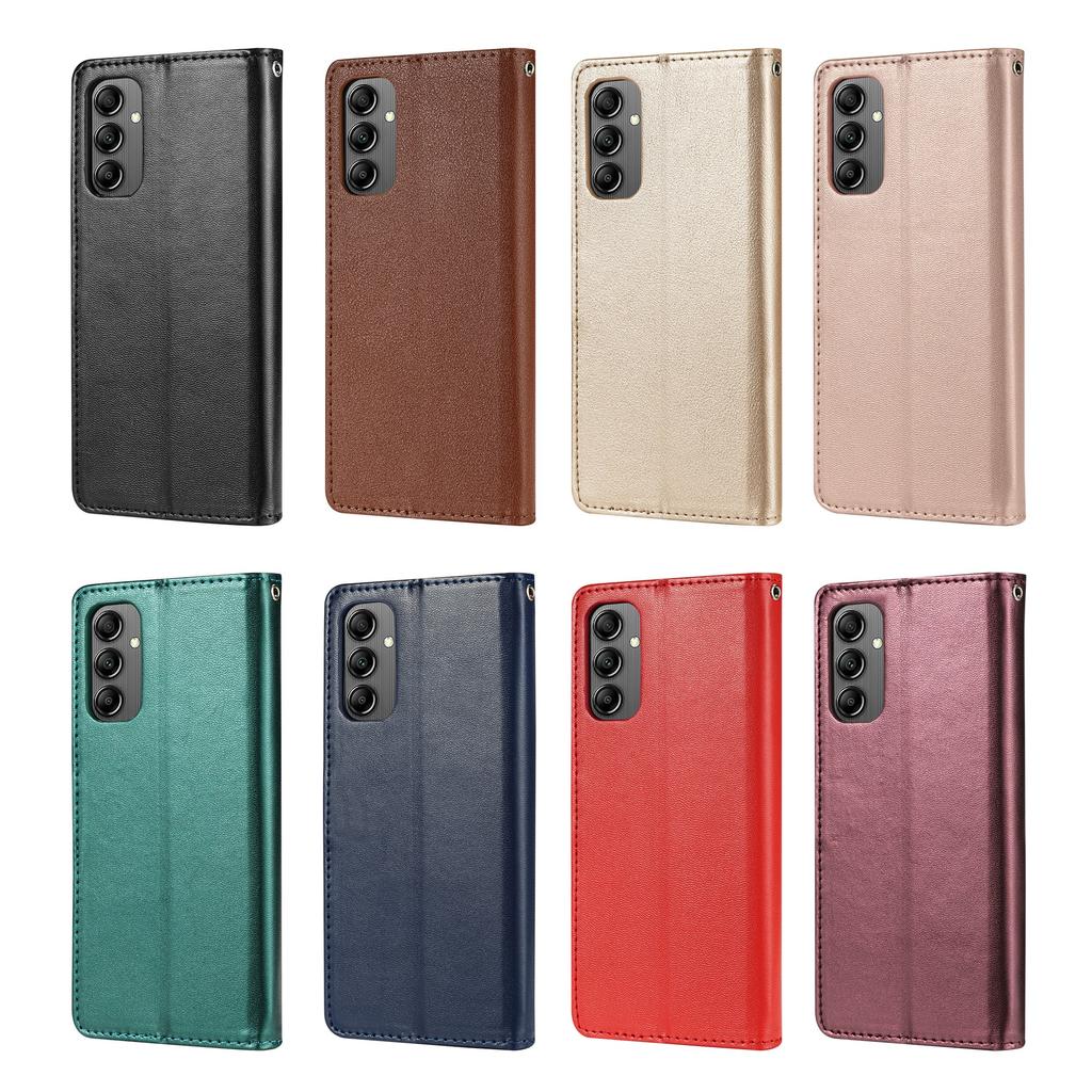 Чехол-кошелек-книжка для Samsung Galaxy S24 S23 S22 S21 S20 FE Ultra S10 S9 S8 Plus S10E с отделениями для карт и подставкой из искусственной кожи, защитный чехол