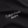 Calvin Klein Однотонная рубашка поло с коротким рукавом и принтом логотипа на полпуговицы, мужские топы, черный цвет J30J320088-BEH