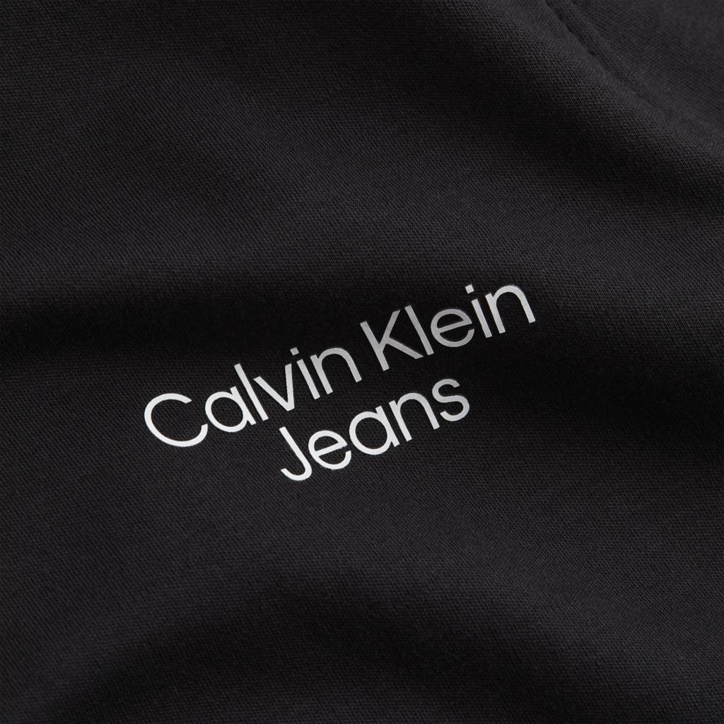 Calvin Klein Однотонная рубашка поло с коротким рукавом и принтом логотипа на полпуговицы, мужские топы, черный цвет J30J320088-BEH