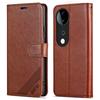 AZNS For vivo S19 5G Case Wallet PU Leather Phone Cover Full Protection -  Black