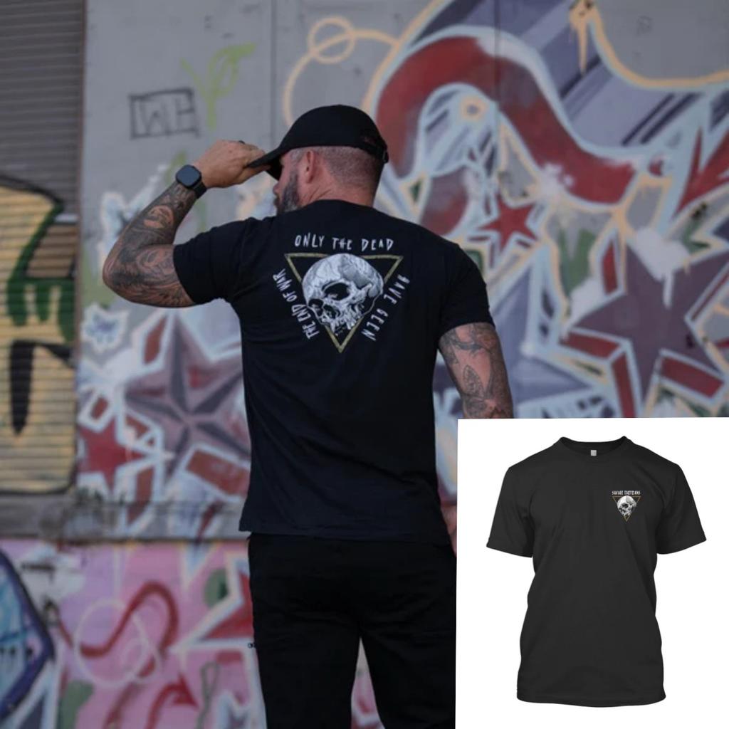 Only The Dead Savage Tacticians Military Tactics TShirt Cotton Graphic Tee Unisex Unisex Summer Streetwear