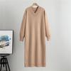Lazy Style Loose Woolen Dress, Women's Autumn New Style Interior Knit Dress