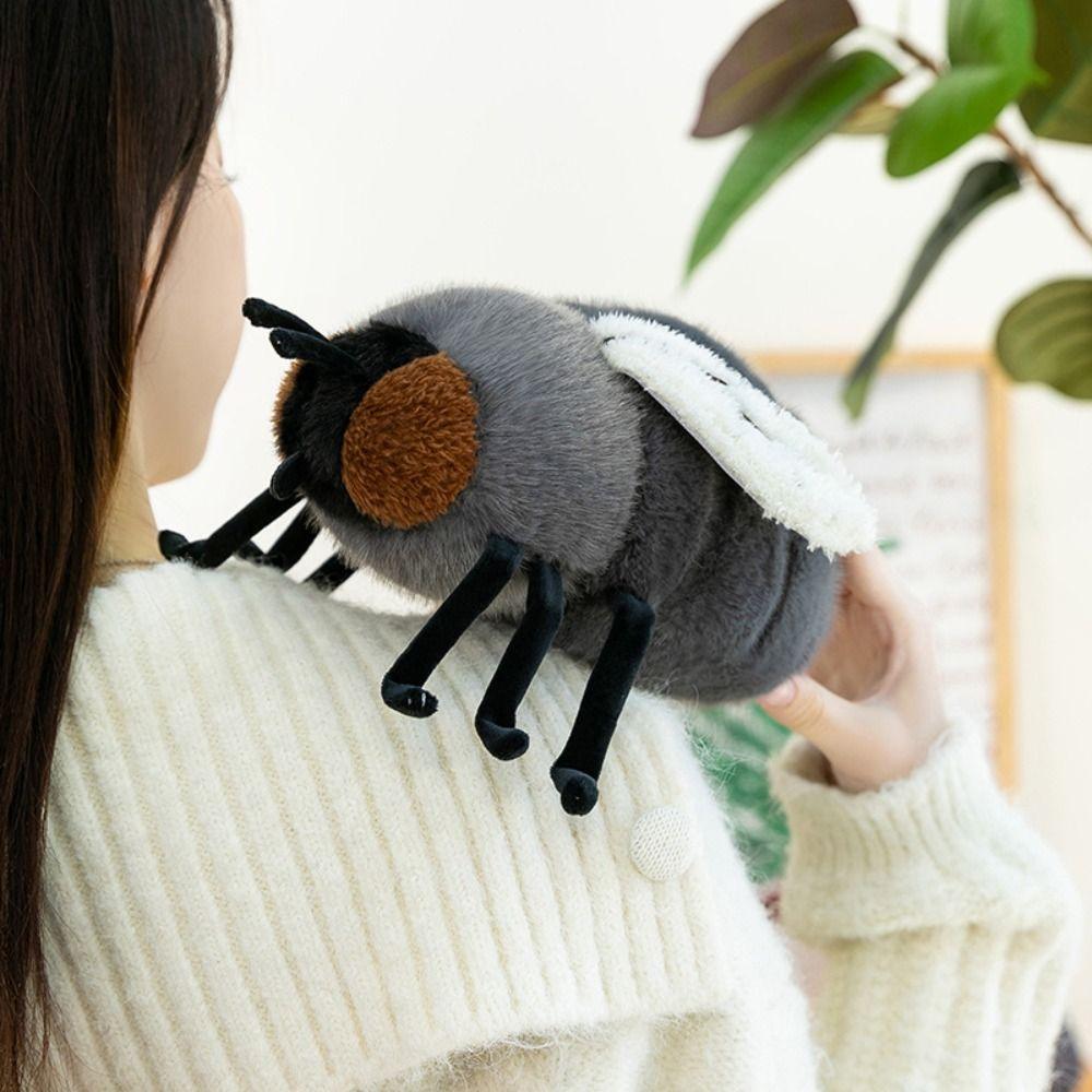 Collection Simulation Fly Plush Toy Fluffy Stuffed Animals Doll Novelty Fly Plush Doll Boys Girls
