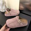 Retro Thick-soled Boken Bag Head Half Slippers Women's Outer Wear 2025 New Spring Versatile Lazy One-pedal Boken Shoes