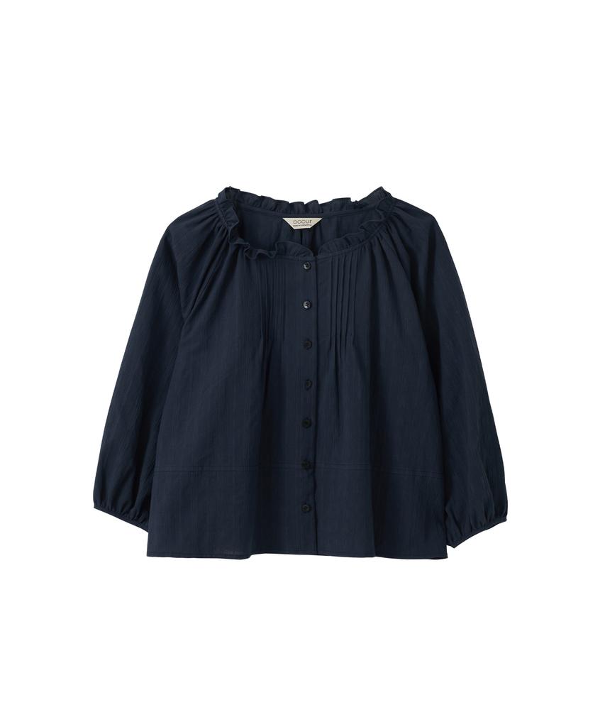 OCCUR Pleated Shirt Blouse