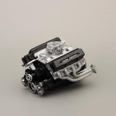 Симуляция творчества V8 Модель двигателя Комплект для сборки своими руками Смола V8 Модель двигателя автомобиля Поделки Украшение двигателя для взрослых Подарок