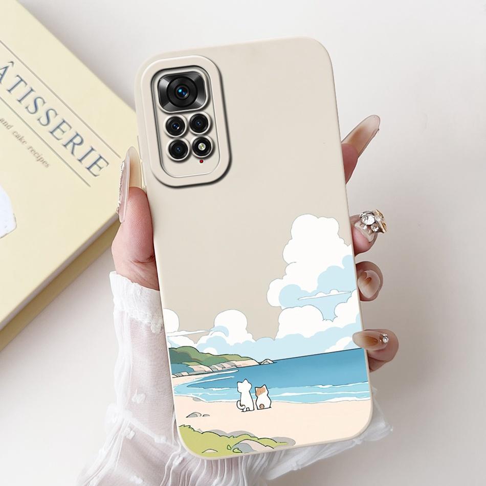 For Xiaomi Redmi Note 11 11s 4G Case Redmi Note 11 Pro 4G Global Cute Panda Rabbit Cartoon Soft Silicone Lens Protective Bumper