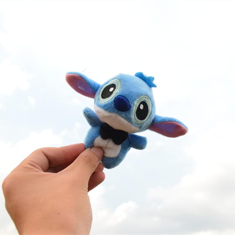 Очаровательная мини-плюшевая игрушка Стич с мягким наполнителем из полипропиленового хлопка и милым брелоком
