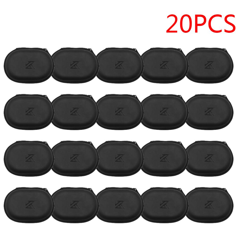 1-20 шт. Наушники KZ Овальная сумка для хранения Проводные наушники PU Чехол для хранения на молнии Портативный чехол-контейнер для KZ BA10 AS10 ES4