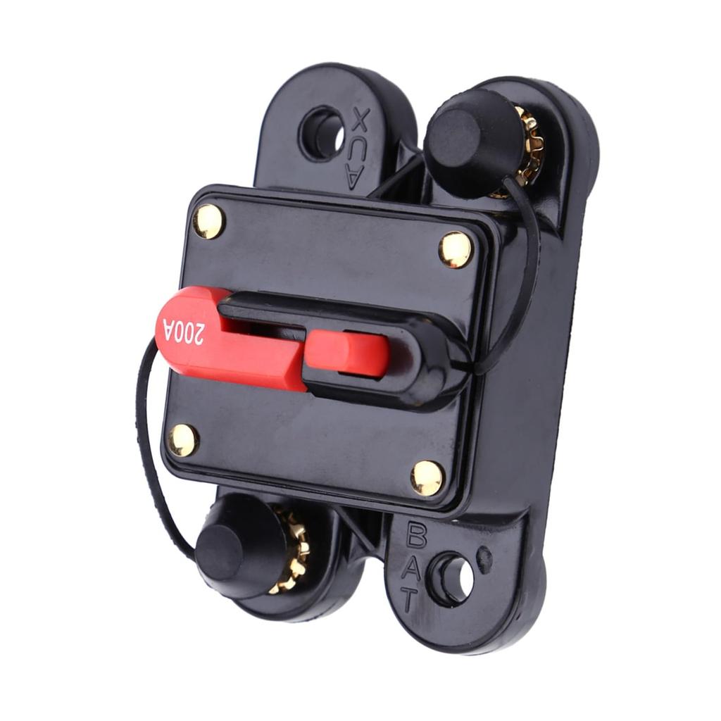 Hilitand Автоматический выключатель постоянного тока Переключатель сброса Предохранитель сброса 80-300A Автоматический выключатель для автомобиля мотоцикла (200A)