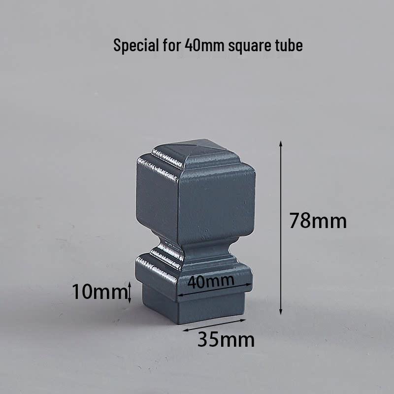 Aluminum Square Tube Decorative Rainproof Post Cap - Anti-Rust for Fence, Balcony, and Stair Handrails
