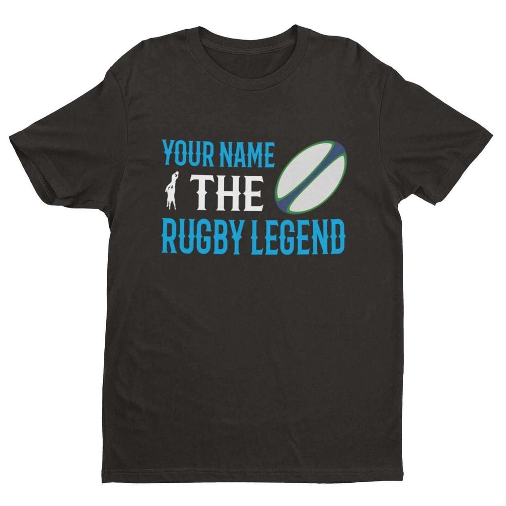 PERSONALISED Rugby T Shirt YOUR NAME The RUGBY LEGEND Gift Idea For Player Fan