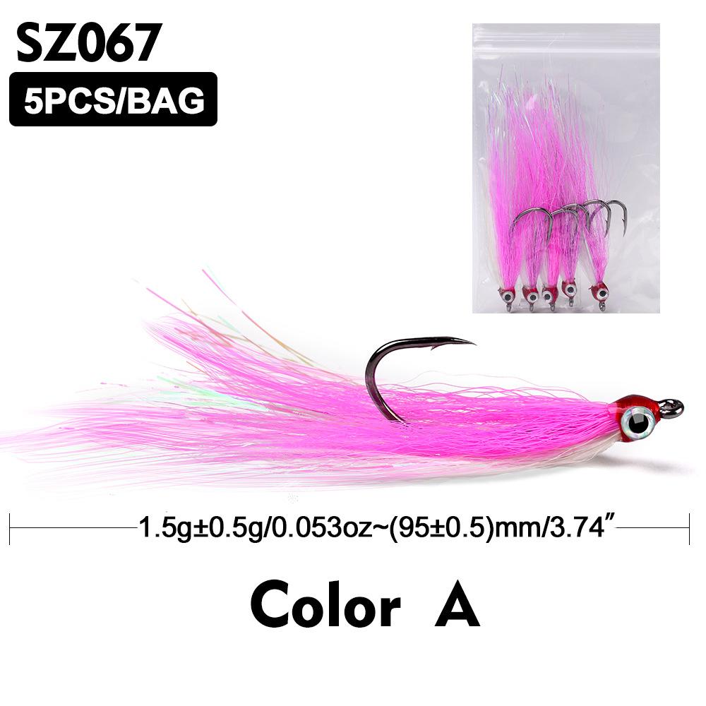 Биомиметический крючок для приманки, якорный крючок, крючок с перьями, привязка для волос, одинарный крючок, колючий рыболовный крючок, рыболовные снасти, аксессуары для рыбалки на открытом воздухе