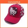 Cat Cartoon Kt Baseball Cap With Breathable Cotton And Windproof Features