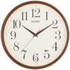 Seiko Clock Wall Clock Natural Radio Analog Dark Brown Wood Grain Pattern KX222B