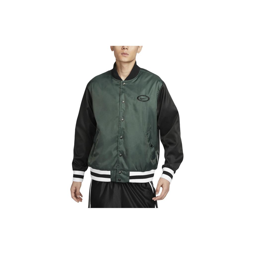 Nike Дышащая бейсбольная куртка с цветными блоками и длинными рукавами, мужские топы, винтажно-зеленый FN2725-338