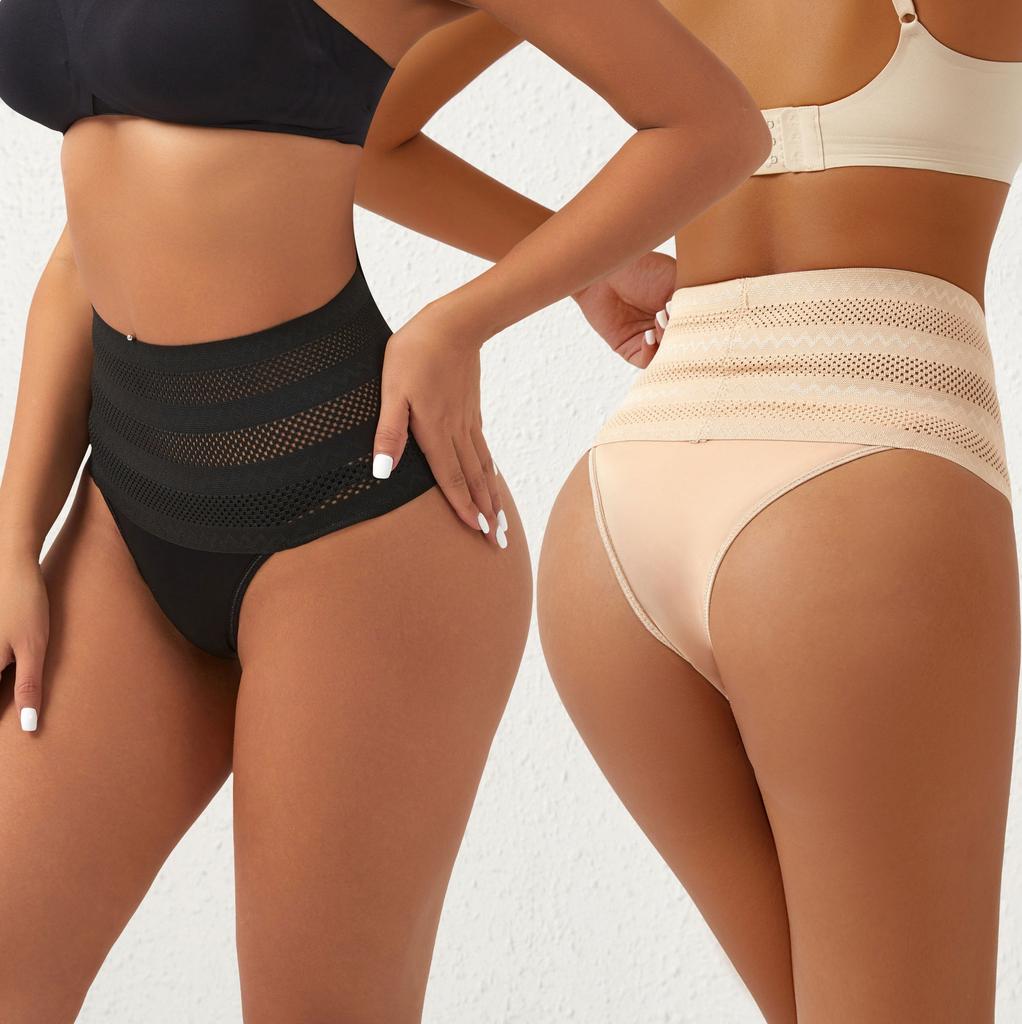 Женское нижнее белье для похудения Firm Control Thong с высокой талией Body Shaper Трусики Butt Up Корректирующее белье Тонкие пояса Корсет Waist Trainer
