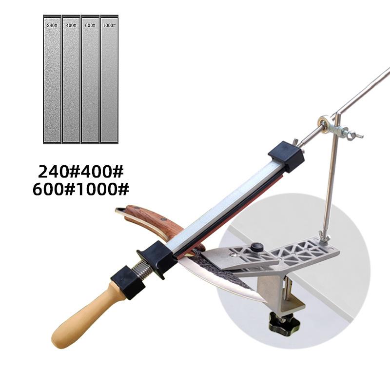 Домашняя точилка для ножей с фиксированным углом Простая и быстрая заточка Абразивная кухонная ножеточка Алмазная шлифовка шлифовка Профессиональный заточной инструмент
