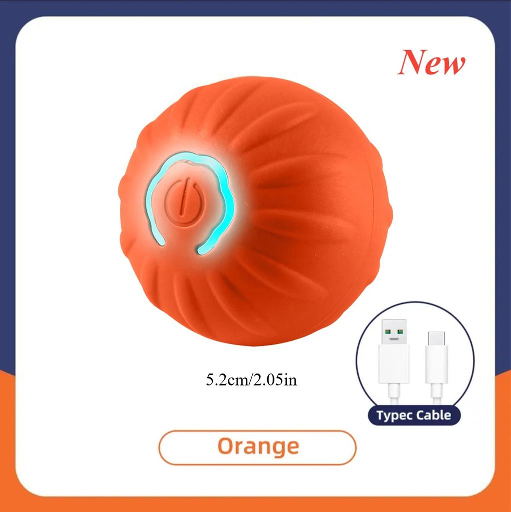 Умная игрушка для собак, мяч, автоматическая электронная интерактивная обучающая игрушка для домашних животных, гравитационный движущийся мяч, перезаряжаемый активный катящийся мяч, игрушка