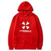 Fashion Loose Sweatshirt Men's Fall and Winter Casual Loose Street Hoodie Creative Red and White Protective Umbrella Printing