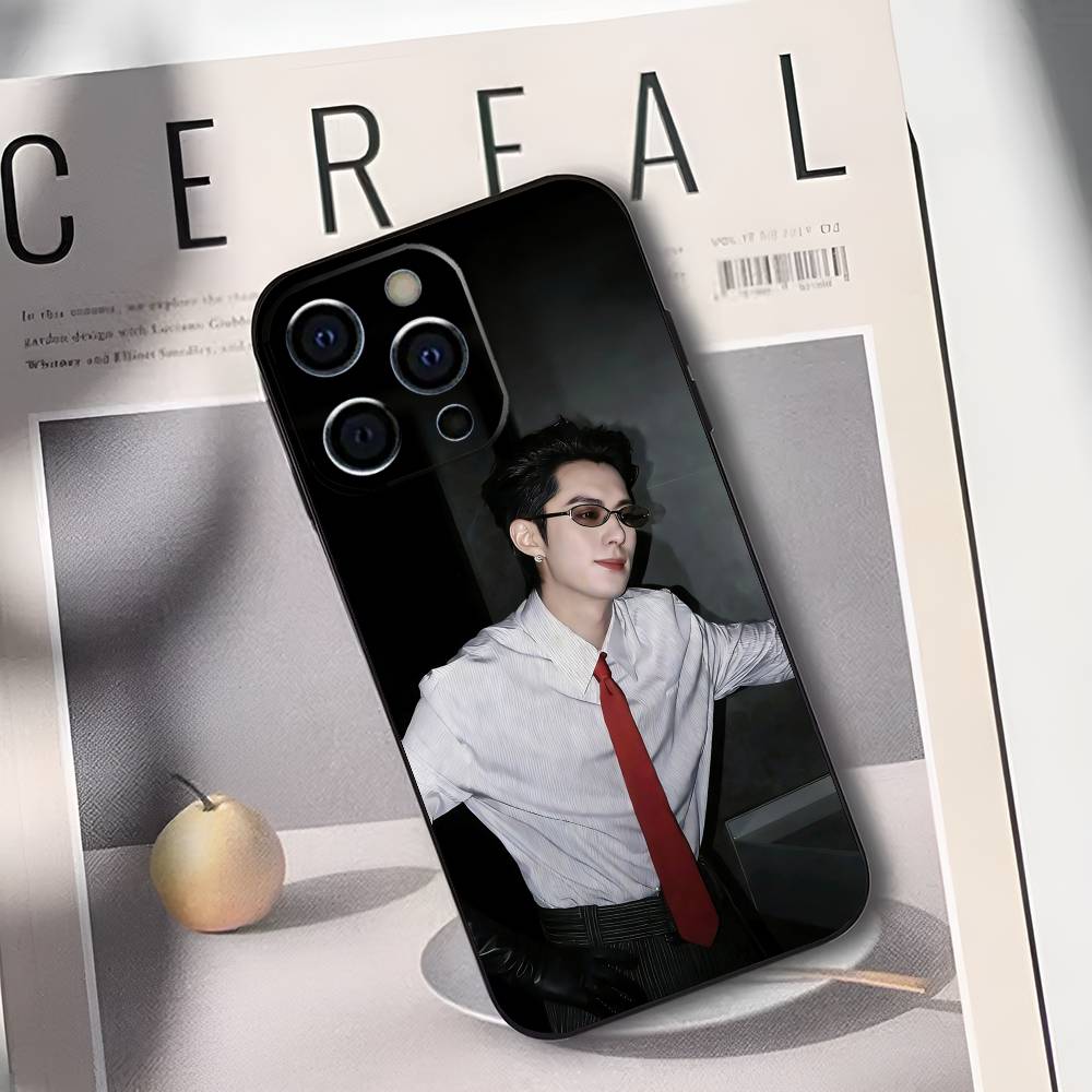 Ван Хэди Дилан Ван Актер Чехол для телефона Для IPhone 17,16,15,14,13,12,11,Plus,Pro,Max,Plus,XS,мягкий чехол Черный силикон