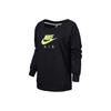 Nike Женская Повседневная Свободная Толстовка Американского Стиля Черная