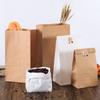 200PCS Kraft Paper Bags Holiday Gift Bags Sandwiches Bread Candy Party Packaging Paper Bags Takeout Bags Food Bags