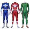 Halloween Power Rangers Bodysuit Spandex Cosplay Costume Unisex Kids Party Adult
