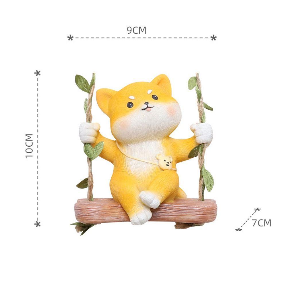 Подвеска в виде мультяшной панды, карабкающейся по дереву, коалы, собаки, кошки, смоляного садового цветочного горшка, реалистичные фигурки карабкающейся панды