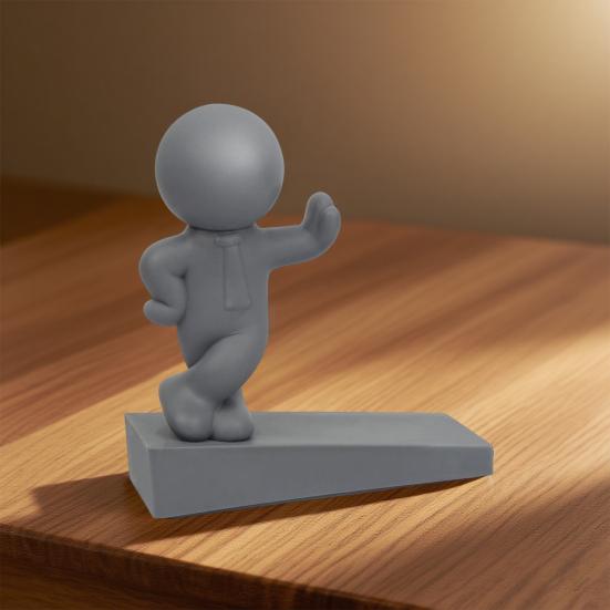 Мультяшный Человек Стопор для Двери Клин Защита Стены Противоскользящий Ветрозащитный Без Сверления Защита от Столкновений Ковер Плитка Бетонный Деревянный Пол Дверной Стопор