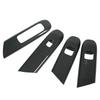 4 Pcs Door Window Control Panel Cover Carbon Fiber Style Window Lifter Decor Replacement for Mercedes‑Benz C‑class W206