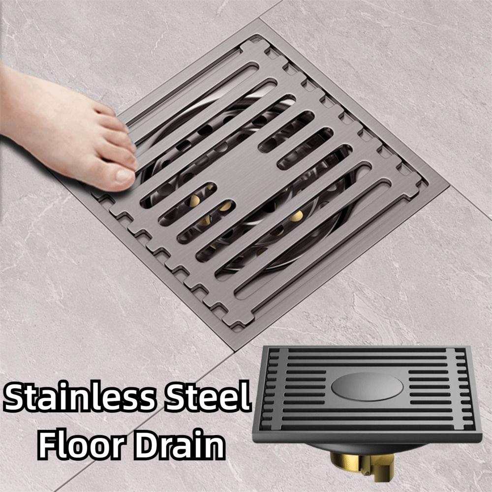 Thickened Stainless Steel Floor Drain Dual Use Floor Hair Catcher Bathroom Drain Plug Laundry Room