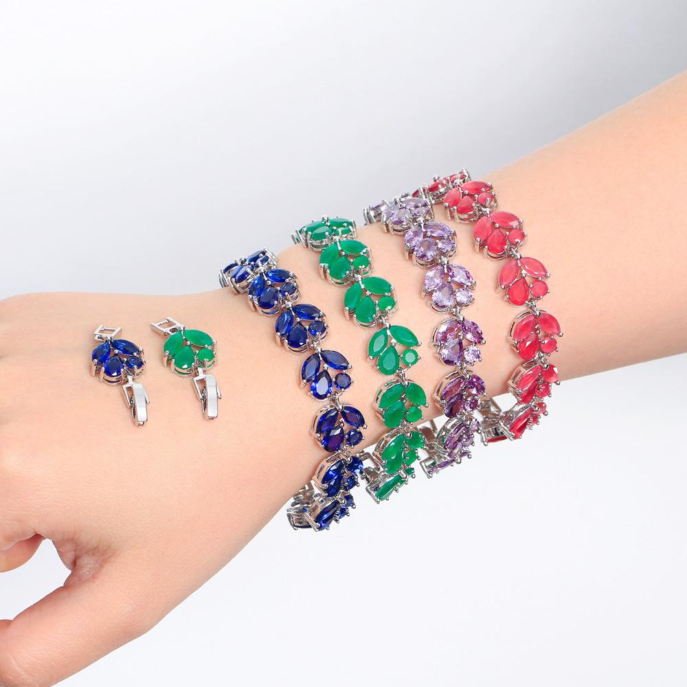 Медный браслет с циркониевым цветком, инкрустированный медью, украшения Ruili, банкетные аксессуары, ювелирный подарок