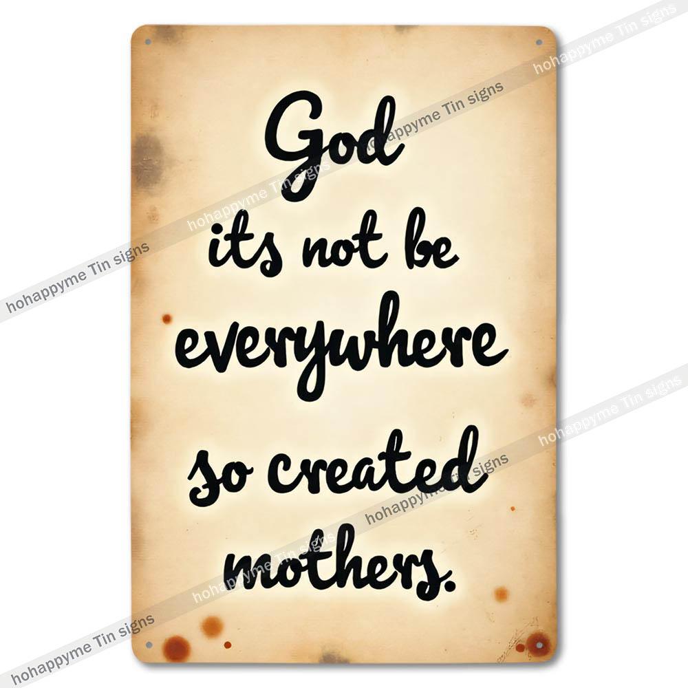 Retro Metal Tin Signs Man Cave Mom Karaoke Family Love Decor Wall Art Vintage Home Decoration