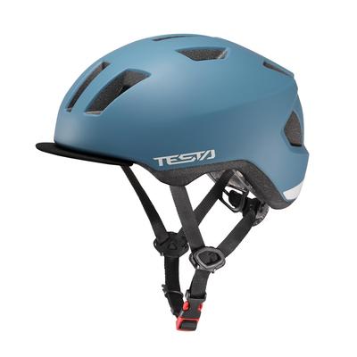 KABUTO TESTA Велосипедный Матовый Океан Обхват головы Сертифицированный шлем SG, Цвет Синий, Размер 56-58см,