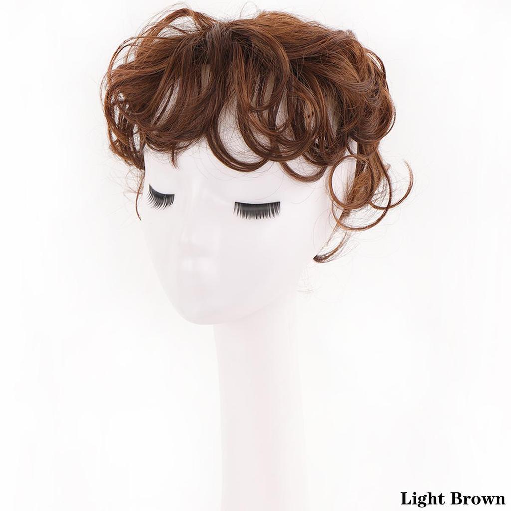 Синтетическая женская челка, короткие волосы, верхняя часть вьющихся волос, челка для парика, заколка для парика, верхние волосы, сменные волосы натурального плетения