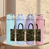 1PC Camouflage Handbag Graphic 750ml Color Plastic Sports Water Bottle Leakproof Flip Straw Lid For Sports Office Home Use