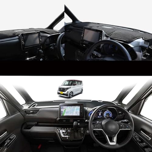 Dashboard Mat Nissan Lukes 40 Series Accessories Wear Resistant, Anti-Slip, Anti-Glare, Anti-Reflection, Anti-Deterioration (Black)