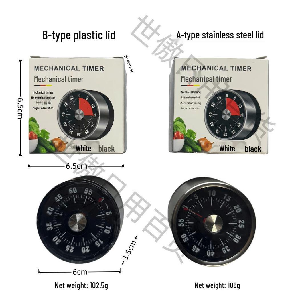 Stainless Steel Magnetic Kitchen Timer for Cooking and Study