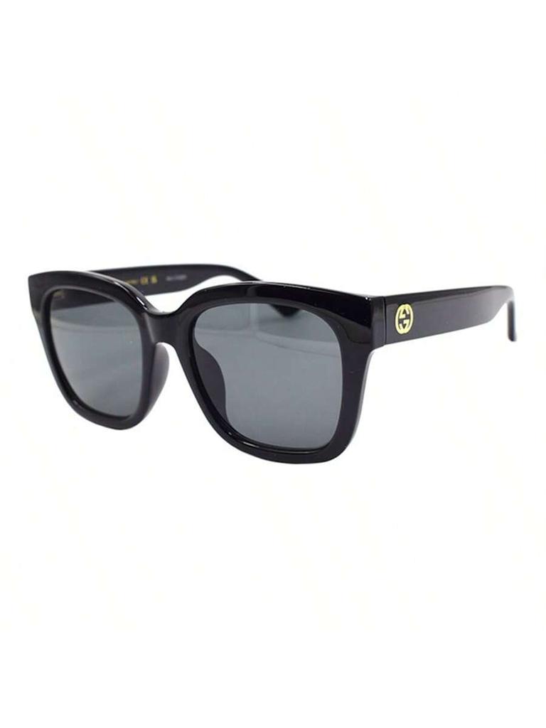 Gucci Женские большие квадратные черные солнцезащитные очки GG1338SK-001 с серыми линзами