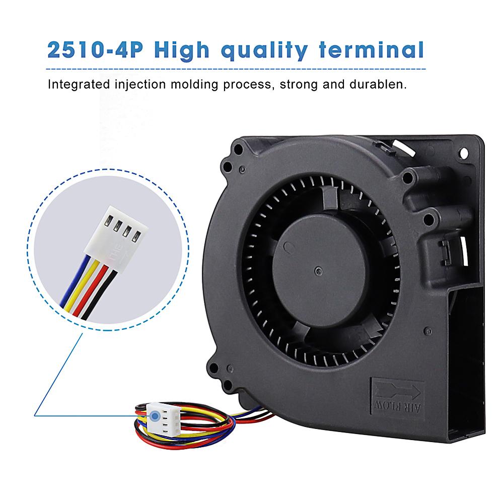 Gdstime 12032 DC 12V 4-контактный FG PWM Функция Двойной шарикоподшипник 120 мм 120x120x32 мм 12 см Центробежный турбинный вентилятор охлаждения