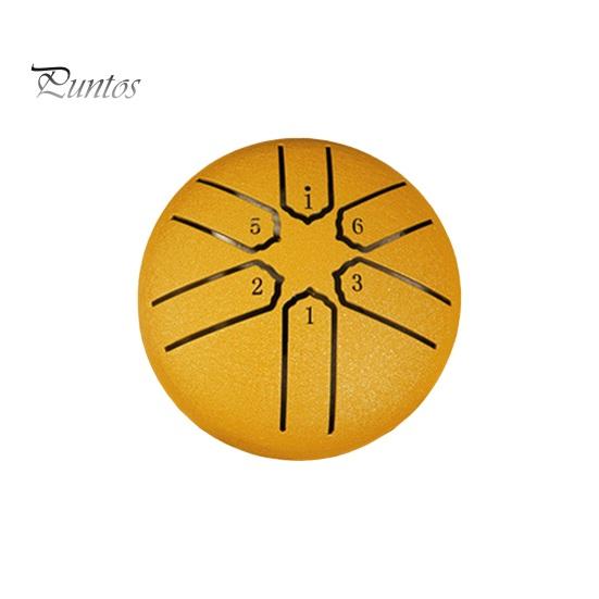 Стальной язычковый барабанчик Rain Chime 3 дюйма 6 нот мини-барабан Handpan Sound Healing Instrument Chakra Tank Drum для йоги, медитации