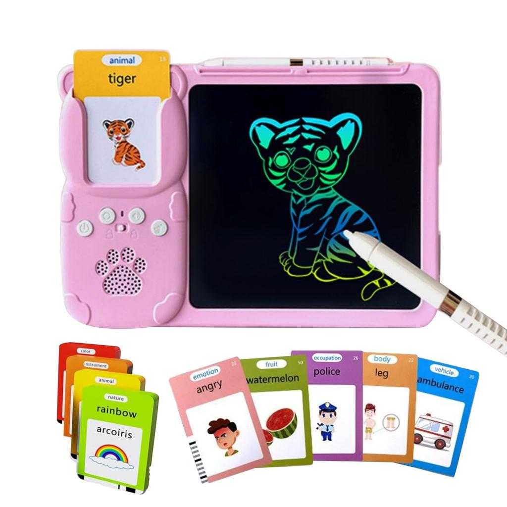 Доска для письма карточной машины, многофункциональная ЖК-карточная машина для раннего образования детей, устные карточки для английского языка