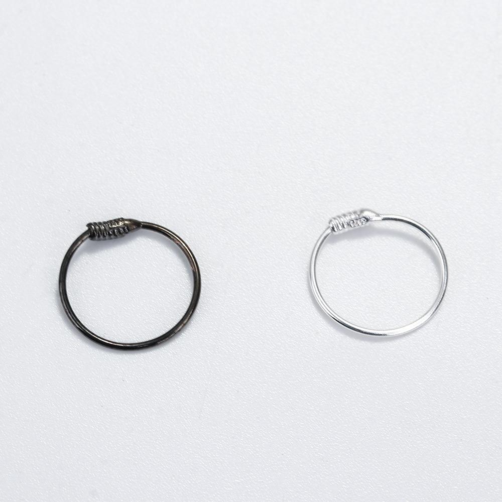 Women S925 Silver Men Temperament Unisex Hoop Earrings Circle Earring Ear Bone Ring Fashion Jewelry